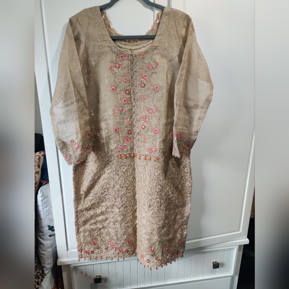 Pakistani beautiful fancy 3 PC suit